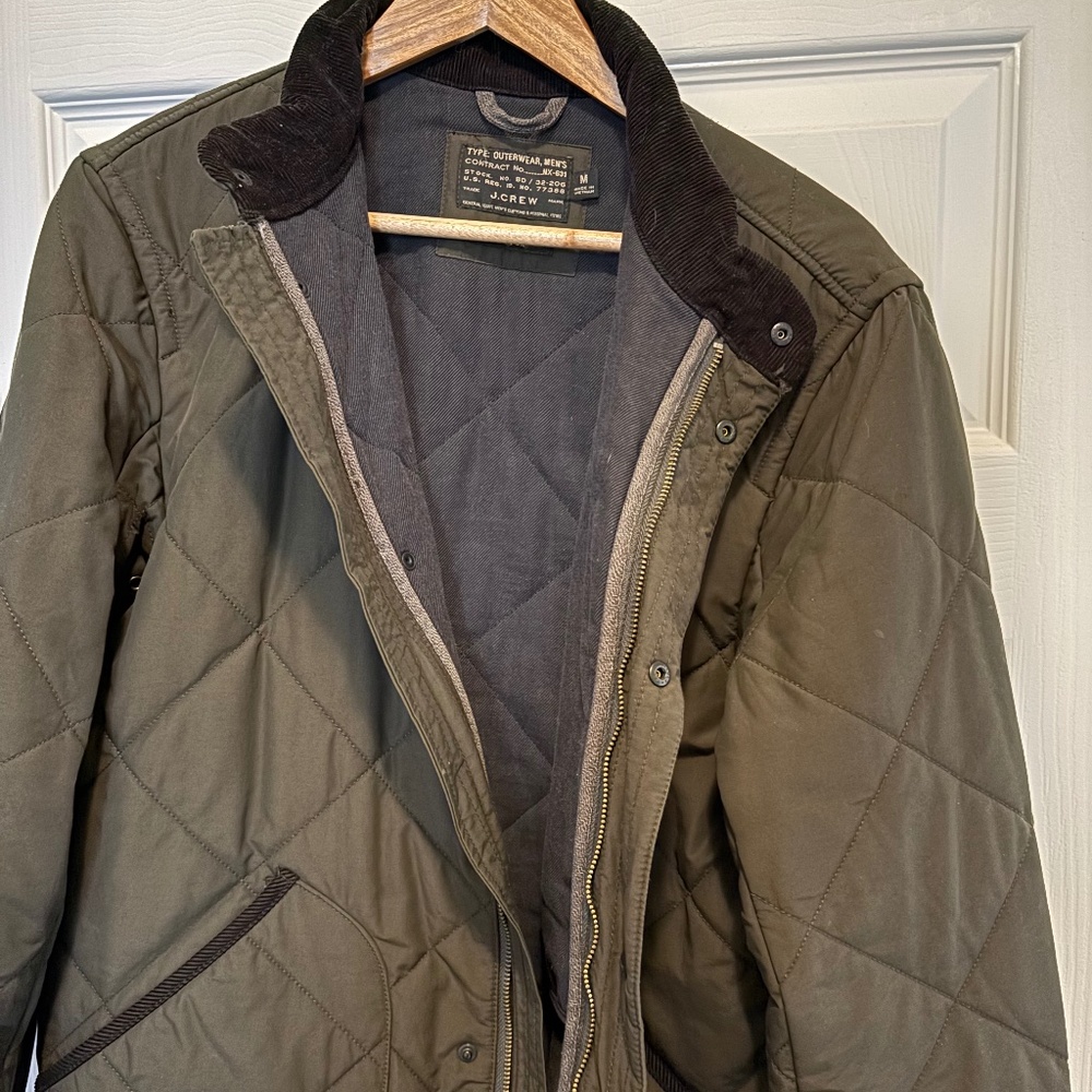 J Crew Men’s Medium Sussex Quilted Jacket